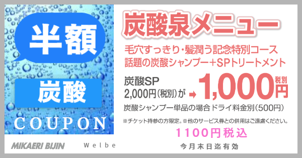 みかえりびじんクーポン